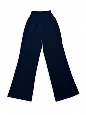 Black wide leg high waisted yoga pants